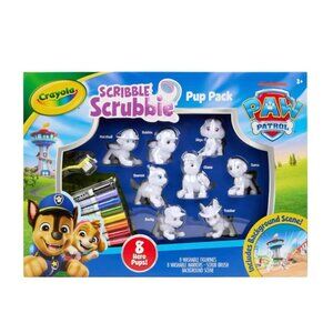 Crayola Scribble Scrubbie PAW Patrol Pup Pack Figues 8 Count Color Wash Toy